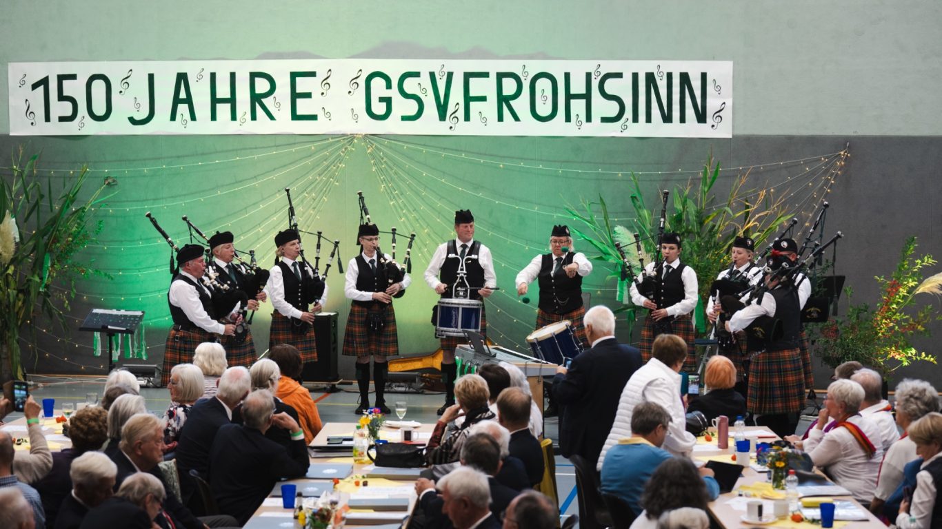 Gastauftritt der Drums and Pipes Drums and Pipes Gastauftritt